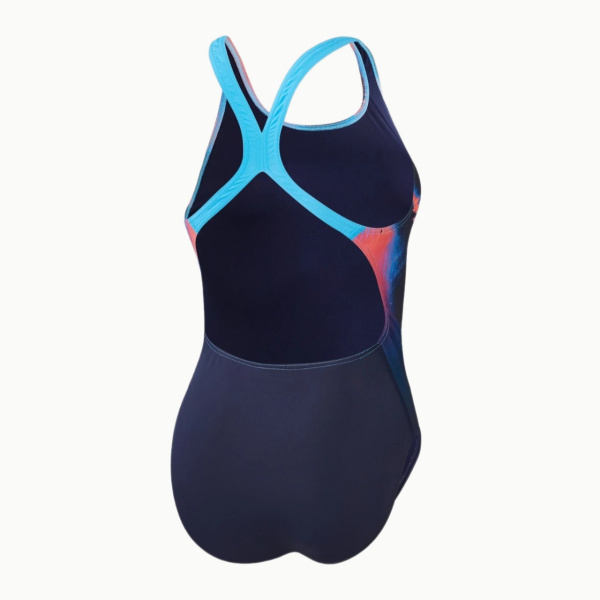 Купальник Speedo Placement Digital Powerback (Женский; 40 (52); синий/мультиколор)